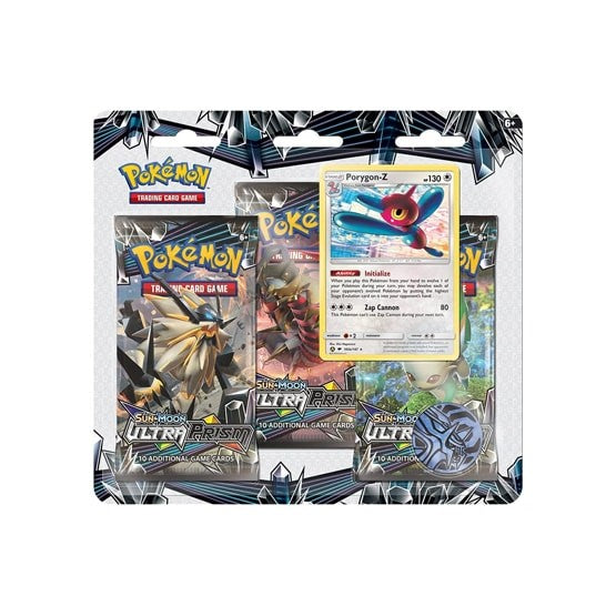 Pokemon Sun and Moon Ultra Prism Porygon-z 3-pack blister