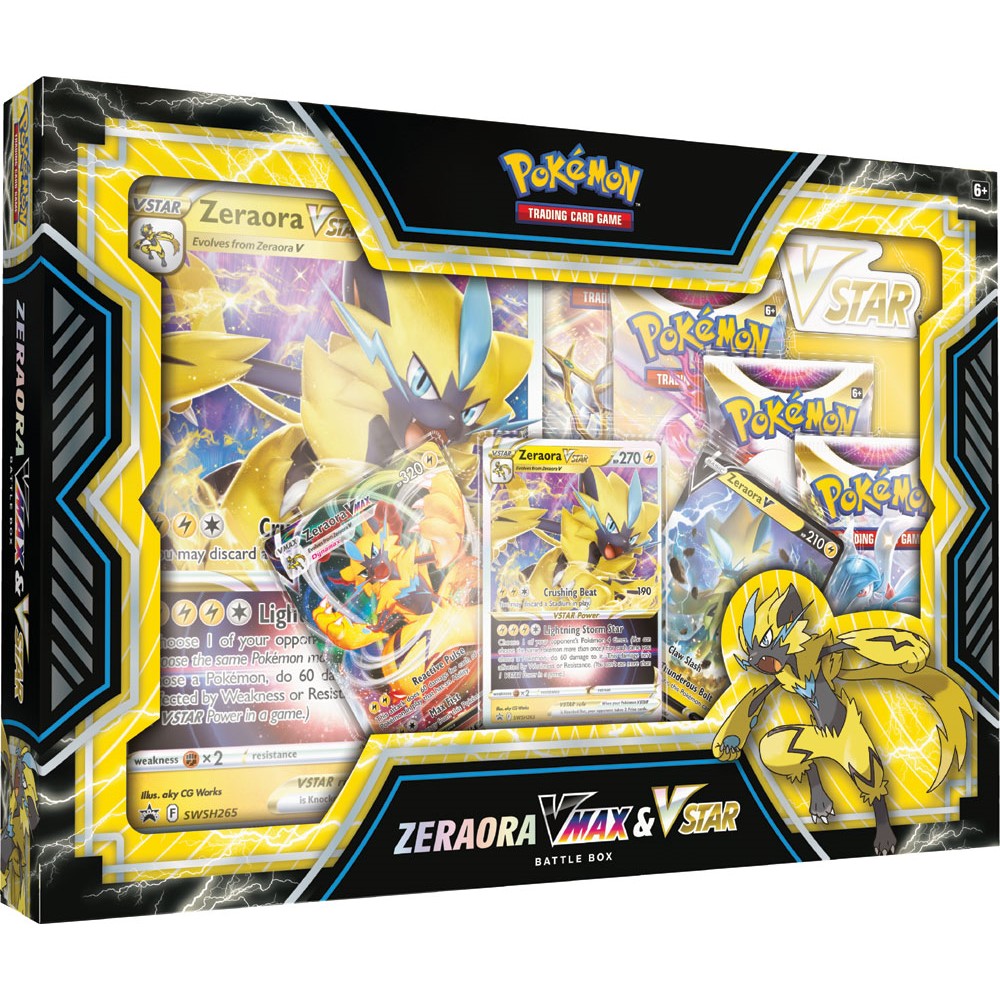 Pokemon Zeraora Vmax and Vstar Battlebox