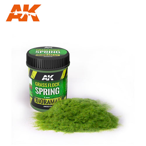 AK Interactive Grass Flock 2mm SPRING