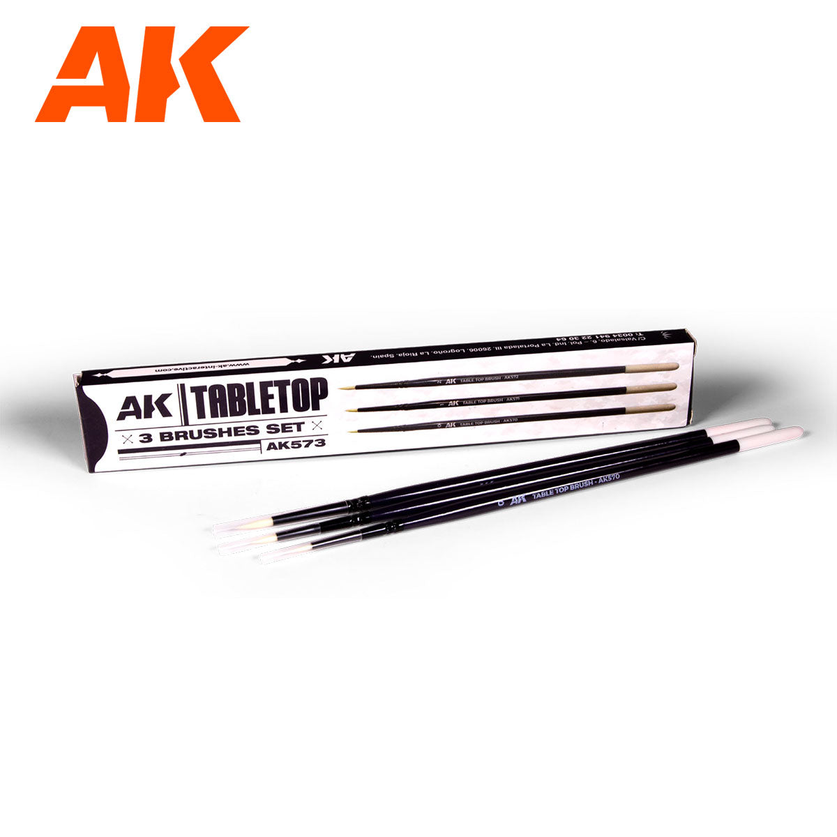 AK Table Top Brushes Set 0, 1, 2