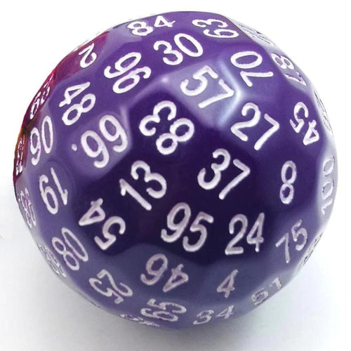 100 Sided Die - Purple d100 Foam Brain Games