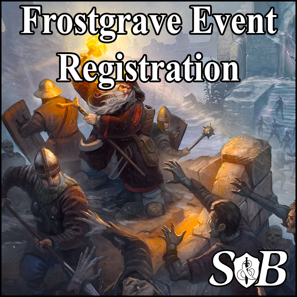 Thursday - Frostgrave Event Registration (Next Event: 19th)