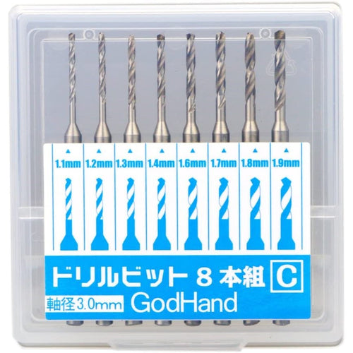 GodHand Drill Bit Set of 8 Pieces (C)