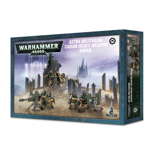 box packaging for Cadian heavy weapons squad