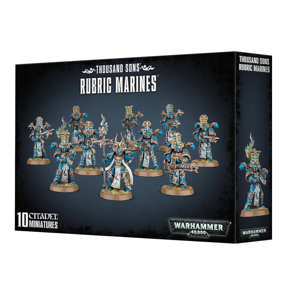 Box packaging for Thousand sons Rubric Marines