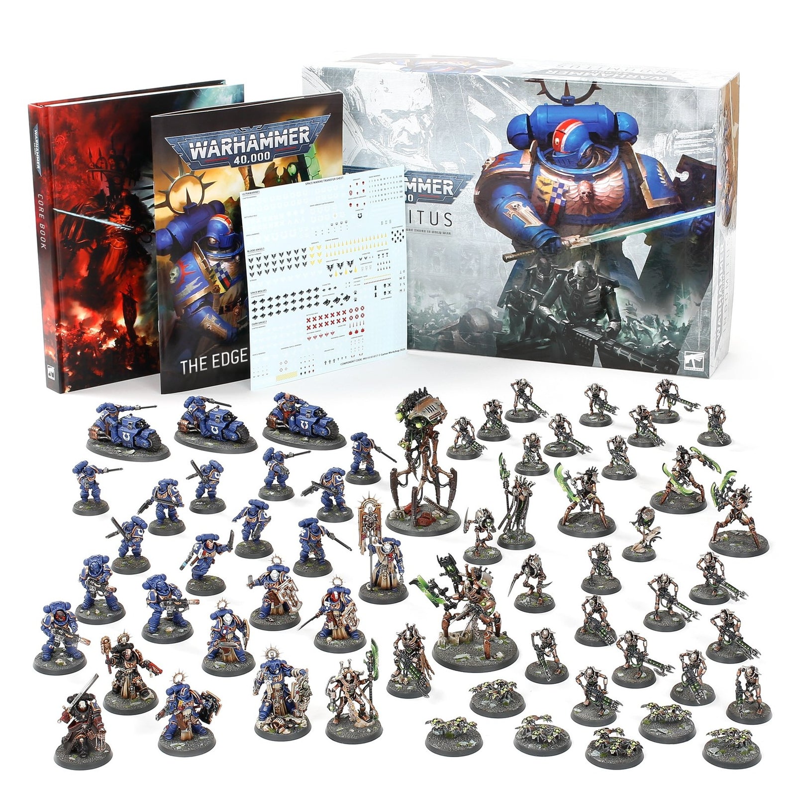 Group view of Warhammer 40,000 Indomitus Box and Contents