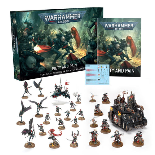 Product group shot for Piety and Pain