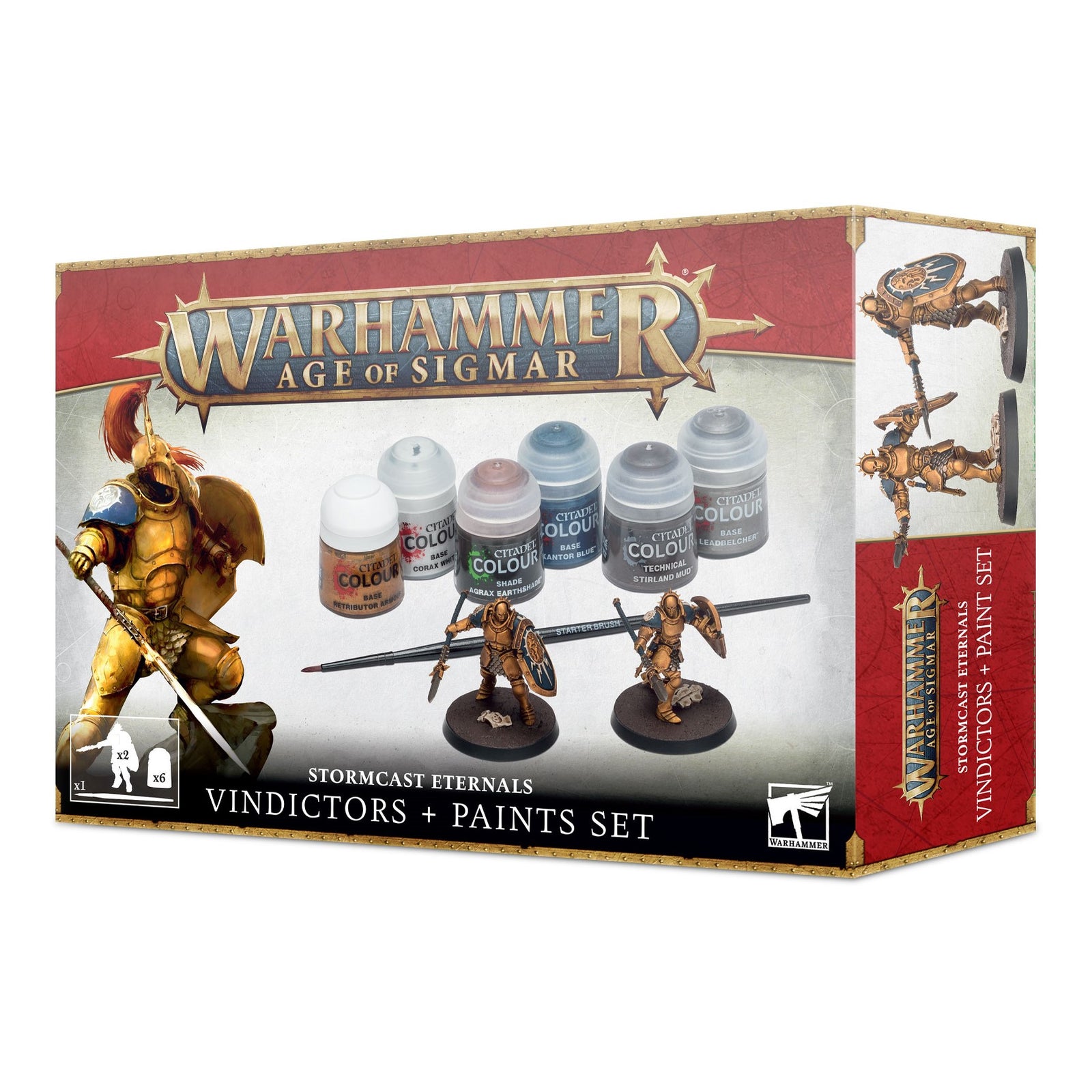 Stormcast Eternals Vindictors + Paints Set Warhammer Age of Sigmar