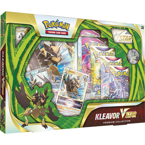 pokémon trading card game: kleavor vstar special collection Pokemon Kleavor V-Star Premium Collection – The Sword & Board