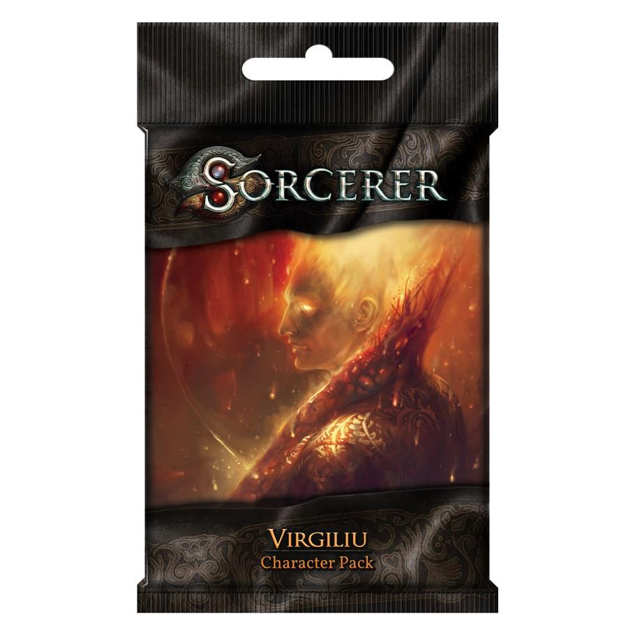 Front of Foil packaging for Sorcerer: Virgiliu Character pack