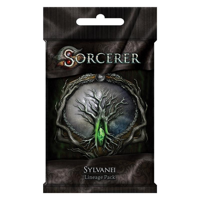 Front of Foil booster packaging for Sorcerer: Sylvanei Lineage Pack
