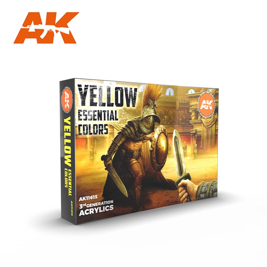 AK Interactive 3G Essential Colours - Yellow Set